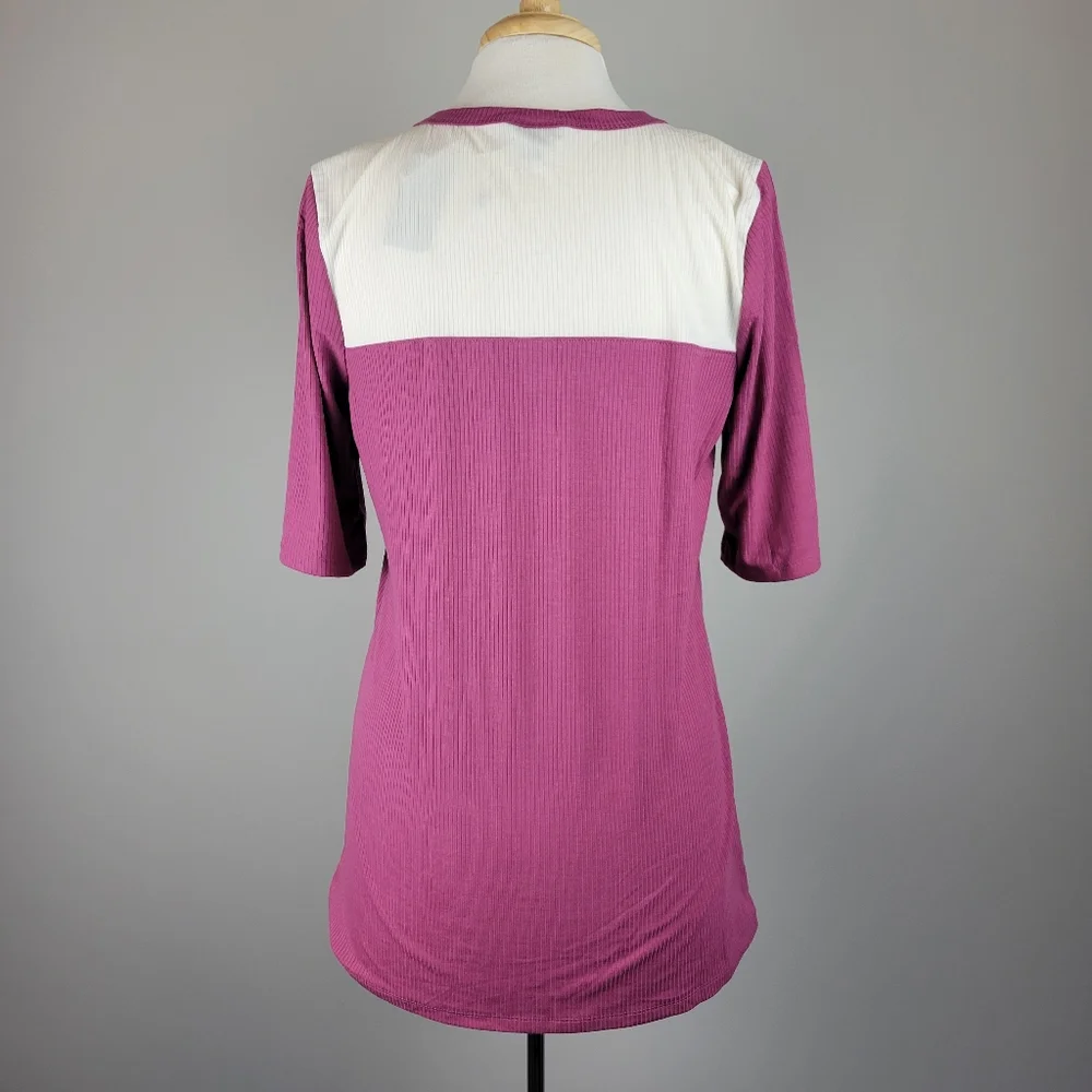 NWT Torrid Ribbed Color Block Henley - Picture 4 of 7